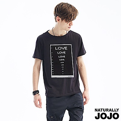 【NATURALLY JOJO】B&W Voice T-shirt-盲目的愛(黑)