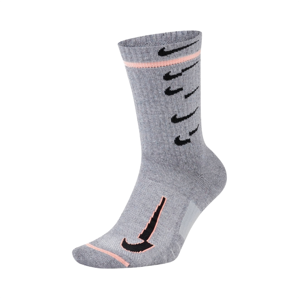 Nike 襪子 Multiplier Crew Socks 灰 黑 男女款 長襪 穿搭 中筒襪 CK5672-050