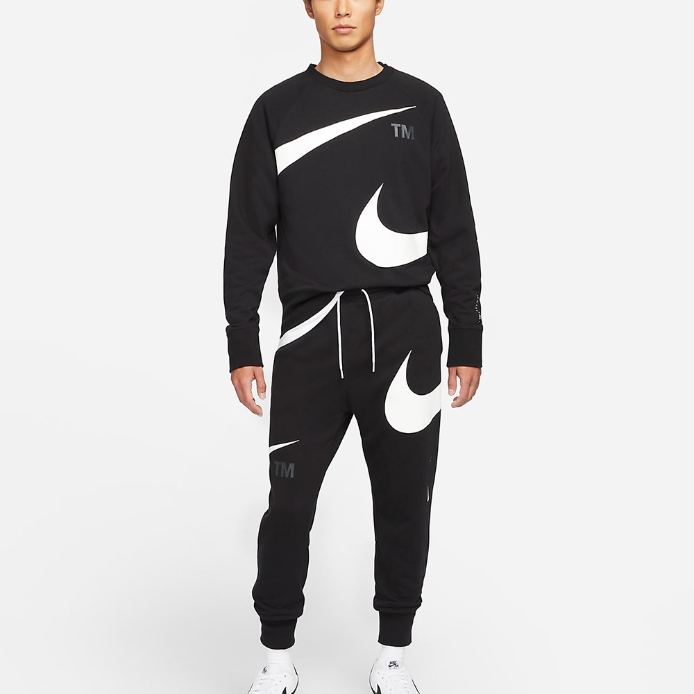 NIKE NSW SWOOSH FT L/S CREW DD6097-010 amevisao.com.br