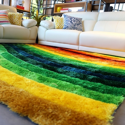 【FUWALY】3D地毯-彩虹-200X290CM(地墊 立體  質感 客廳 寢室 房 書房 生活美學)