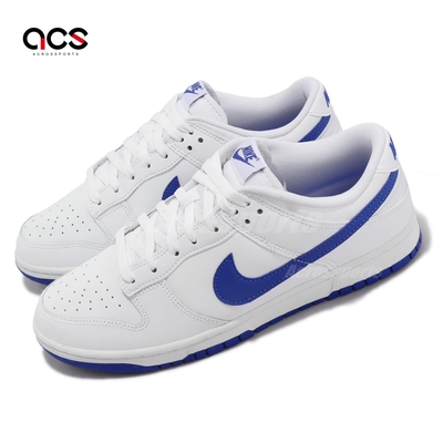 Nike 休閒鞋 Dunk Low 白 皇家藍 男鞋 女鞋 Hyper Royal DV0831-104