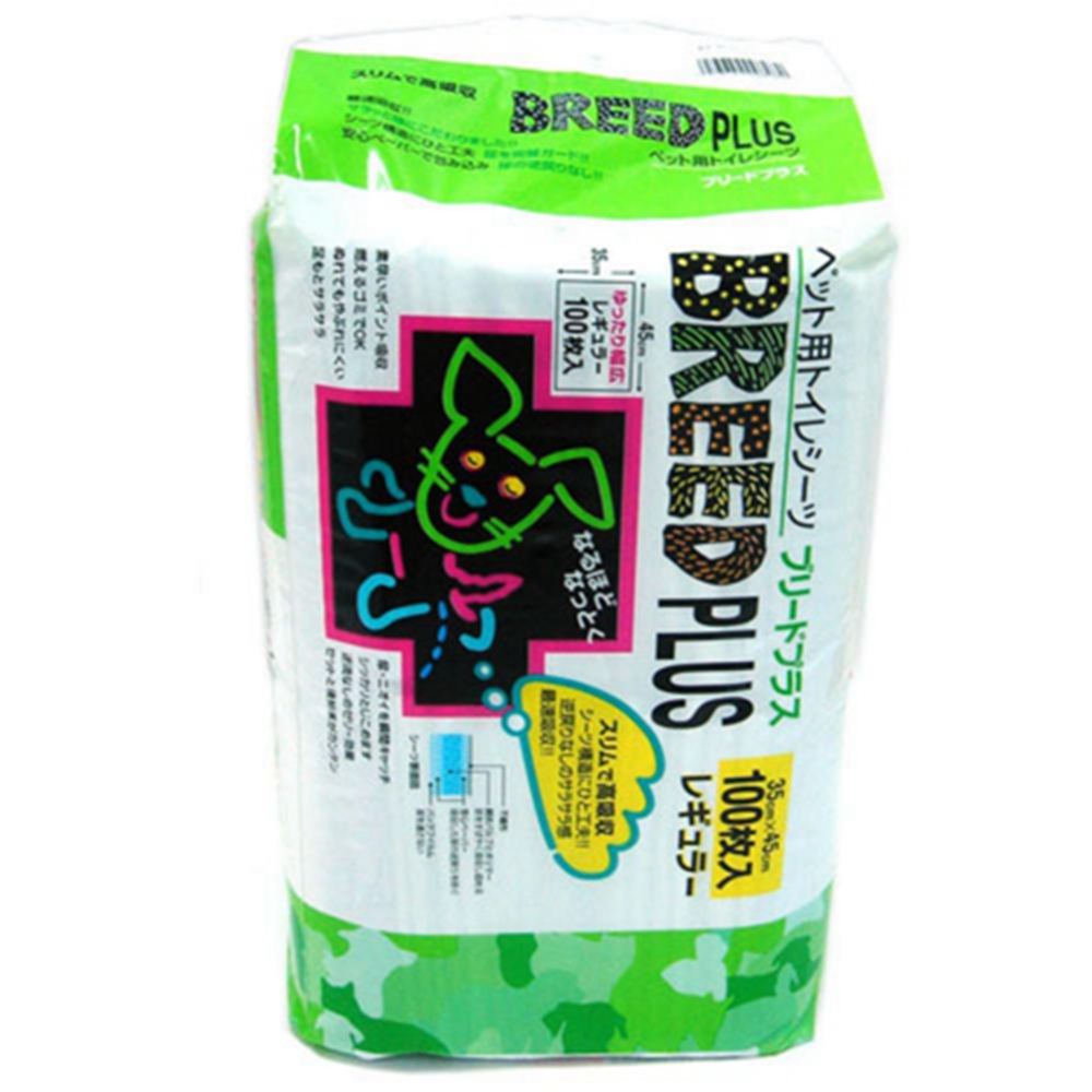 日本 BREED PLUS 犬用尿布墊 100片入x2包組