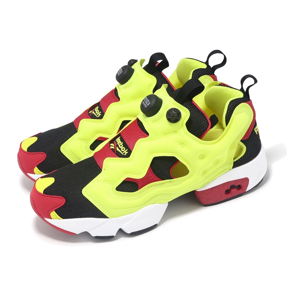 Reebok 休閒鞋 Instapump Fury 94 男鞋 黃紅 Citron 30週年 充氣式 緩衝 休閒鞋 100074910