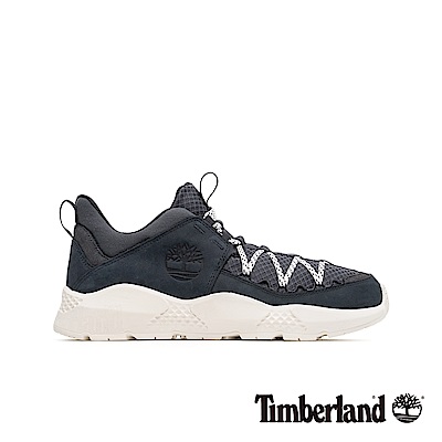 Timberland 男款NNH深灰色全粒面革網格拼接球鞋|A1V7R