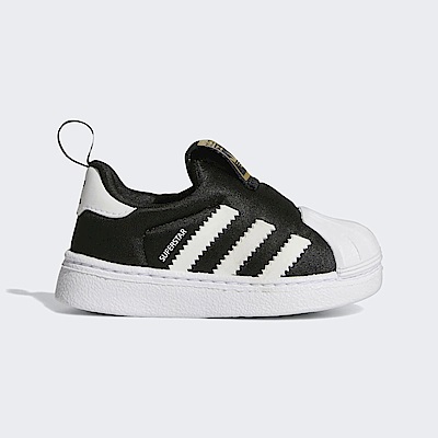 Adidas Superstar 360 I GX3233 小童 休閒鞋 經典 Originals 套穿式 金標 黑