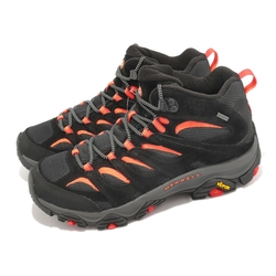 Merrell 戶外鞋 Moab 3 Mid GTX 男鞋 黑 橙 防水 登山鞋 郊山 黃金大底 中筒 襪套 ML037033