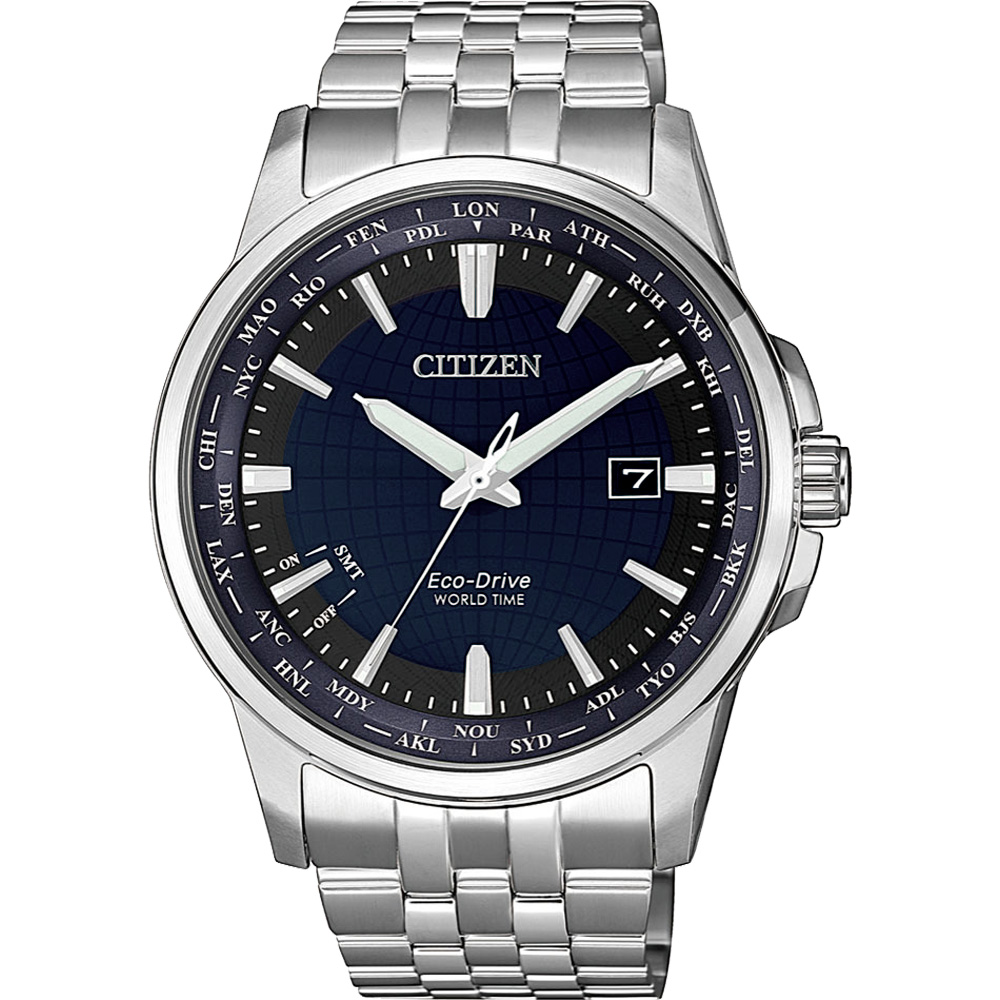 CITIZEN星辰 Eco-Drive 知識星球限量腕表-藍鋼-BX1001-89L