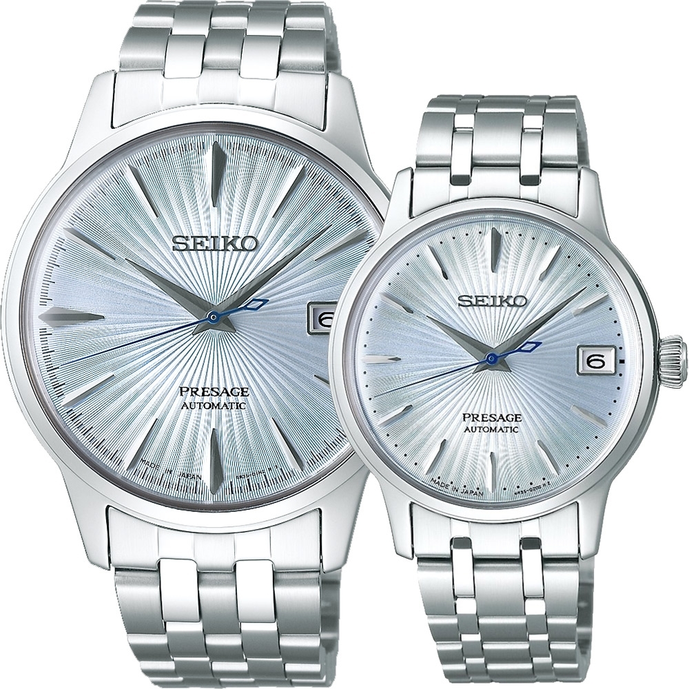 SEIKO 精工Presage Cocktail 調酒師機械對錶4R35-01T0C+4R35-02T0A