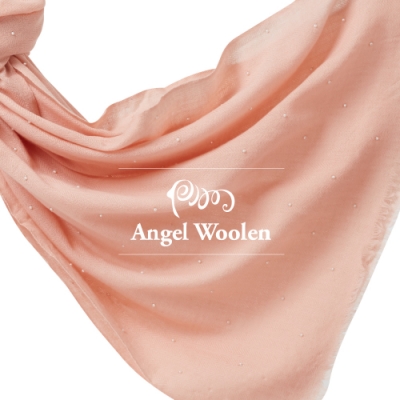 【ANGEL WOOLEN】月亮寶石CASHMERE印度手工釘珠披肩(共四色)