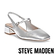 STEVE MADDEN-MARJORIE 方頭前包繞踝涼跟鞋-銀色 product thumbnail 1