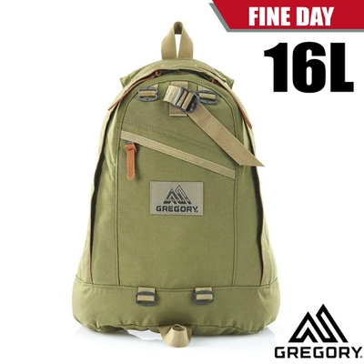 GREGORY FINE DAY 日用雙肩休閒後背包16L(YKK拉鍊)/鑰匙鈎環設計_綠橄欖