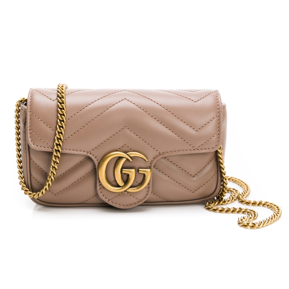 GUCCI MARMONT Super Mini 翻蓋斜背鍊包