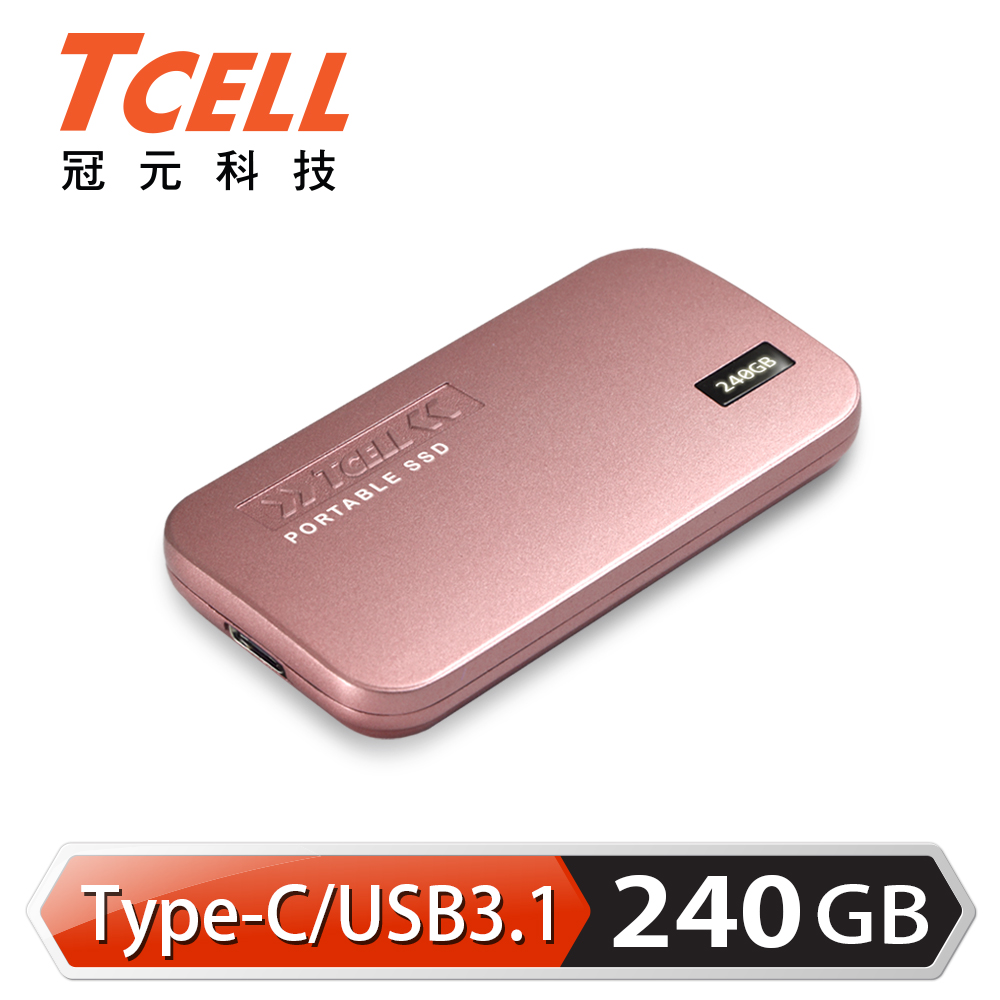 TCELL冠元- TPS100 240GB Type-C 行動固態硬碟 product image 1