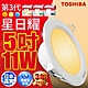 (1入)Toshiba東芝 第三代11W 崁孔12CM 高效能LED崁燈 星日耀 日本設計(白光/自然光/黃光) product thumbnail 12