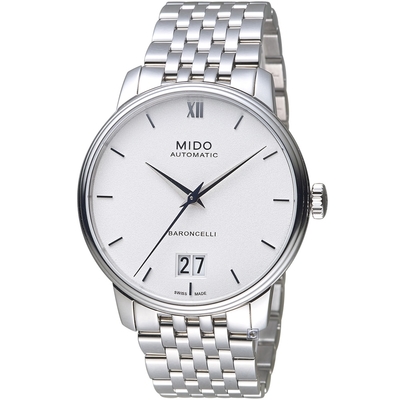 MIDO 美度官方授權 BARONCELLI永恆系列經典機械錶-M0274261101800/40mm