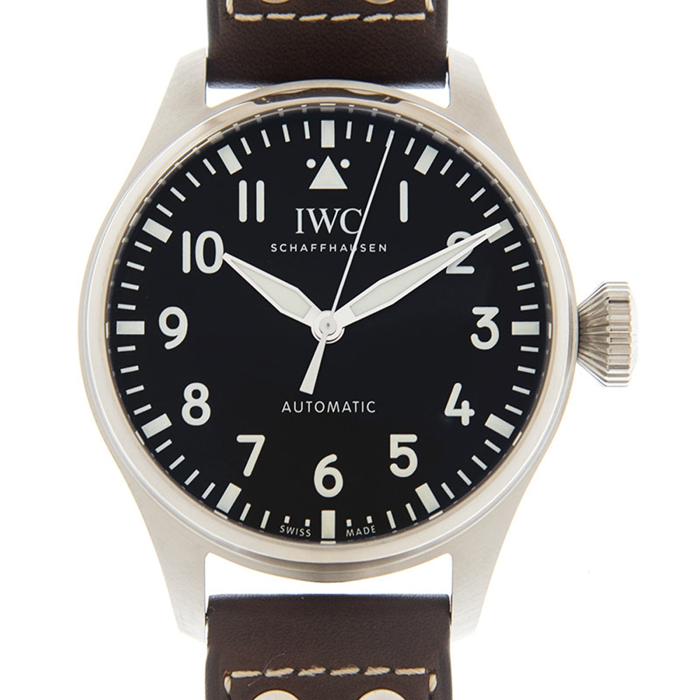 IWC 萬國錶(IW329301)大型飛行員黑面棕色皮帶款x43mm