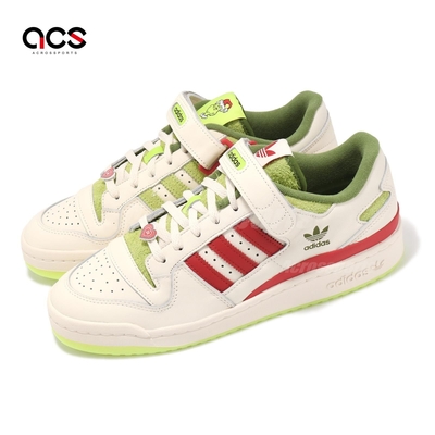 adidas X The Grinch Forum Low 男鞋 白 紅 聖誕節 鬼靈精 聯名 魔鬼氈 愛迪達 ID3512