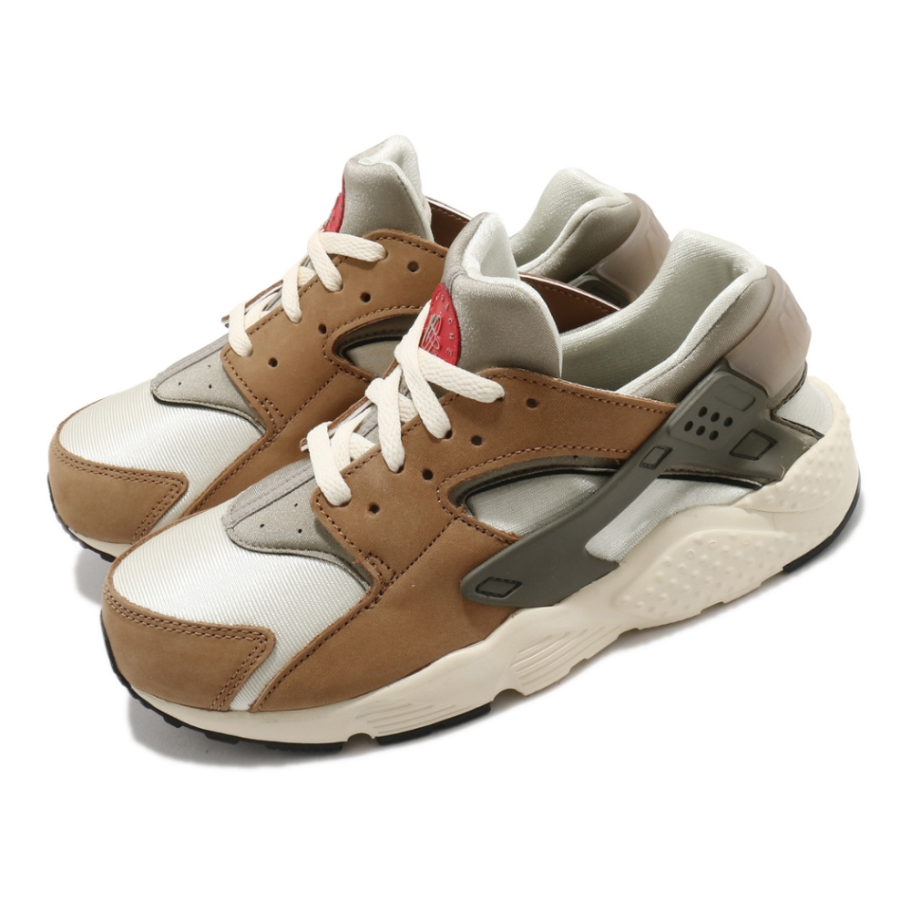 Nike 休閒鞋 Huarache Run LE 聯名 童鞋 Stussy 經典 武士鞋 穿搭 中童 卡其 棕 DH3324200