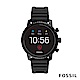 FOSSIL EXPLORIST HR 第4代智慧型手錶-矽膠錶帶-黑色 product thumbnail 1