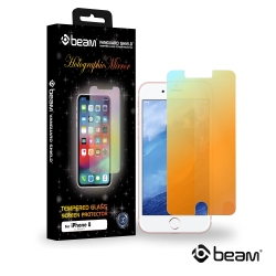 【BEAM】 iPhone 8/7/6/6s 炫彩耐衝擊鋼化玻璃保護貼