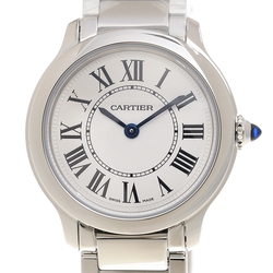 CARTIER 卡地亞 RONDE MUST石英鍊帶中型款(WSRN0034)x36mm