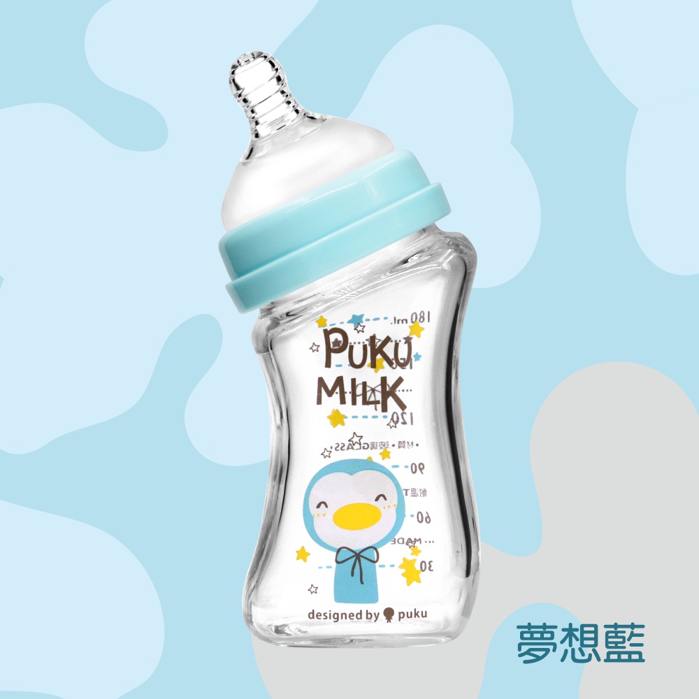 【PUKU】倍特曲線玻璃奶瓶180ml product image 1