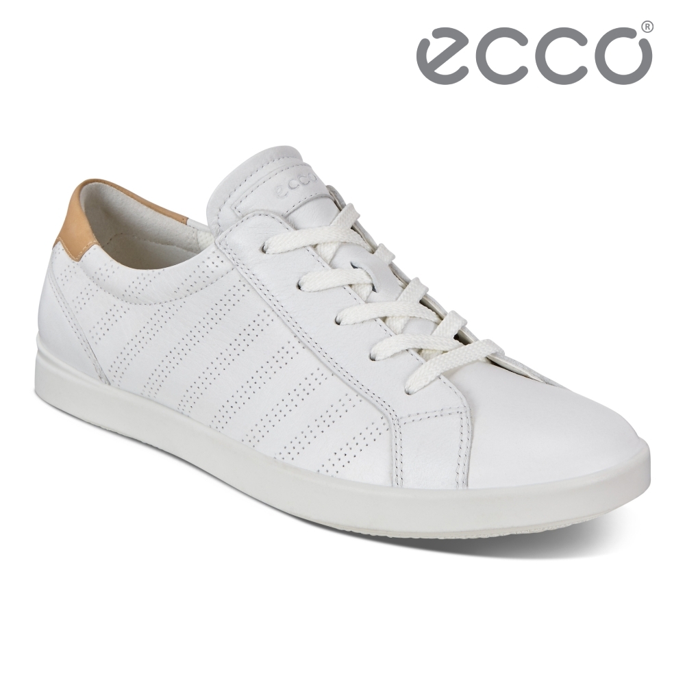 ECCO LEISURE 舒適百搭休閒鞋 女鞋 白色