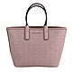 MICHAEL KORS 滿版MK PVC材質小手提包(嫩粉) product thumbnail 1