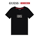 【GUESS】貴氣撞色水晶感LOGO短T-兩色可選 product thumbnail 1