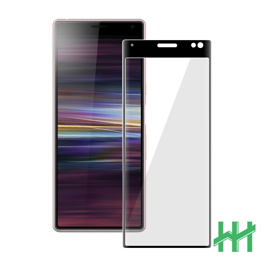 鋼化玻璃保護貼系列 SONY Xperia 10 (6吋)(滿版曲面黑)