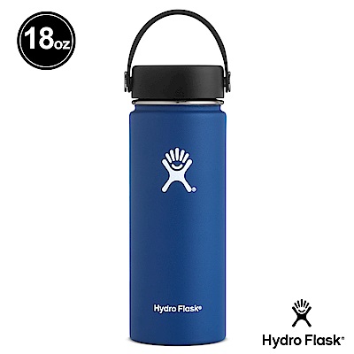 美國Hydro Flask 真空保冷/熱兩用鋼瓶 532ml 寬口 鈷藍色