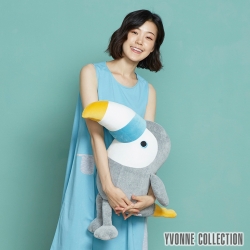 YVONNE COLLECTION 大嘴鳥立體大抱枕(66公分)-迷霧灰