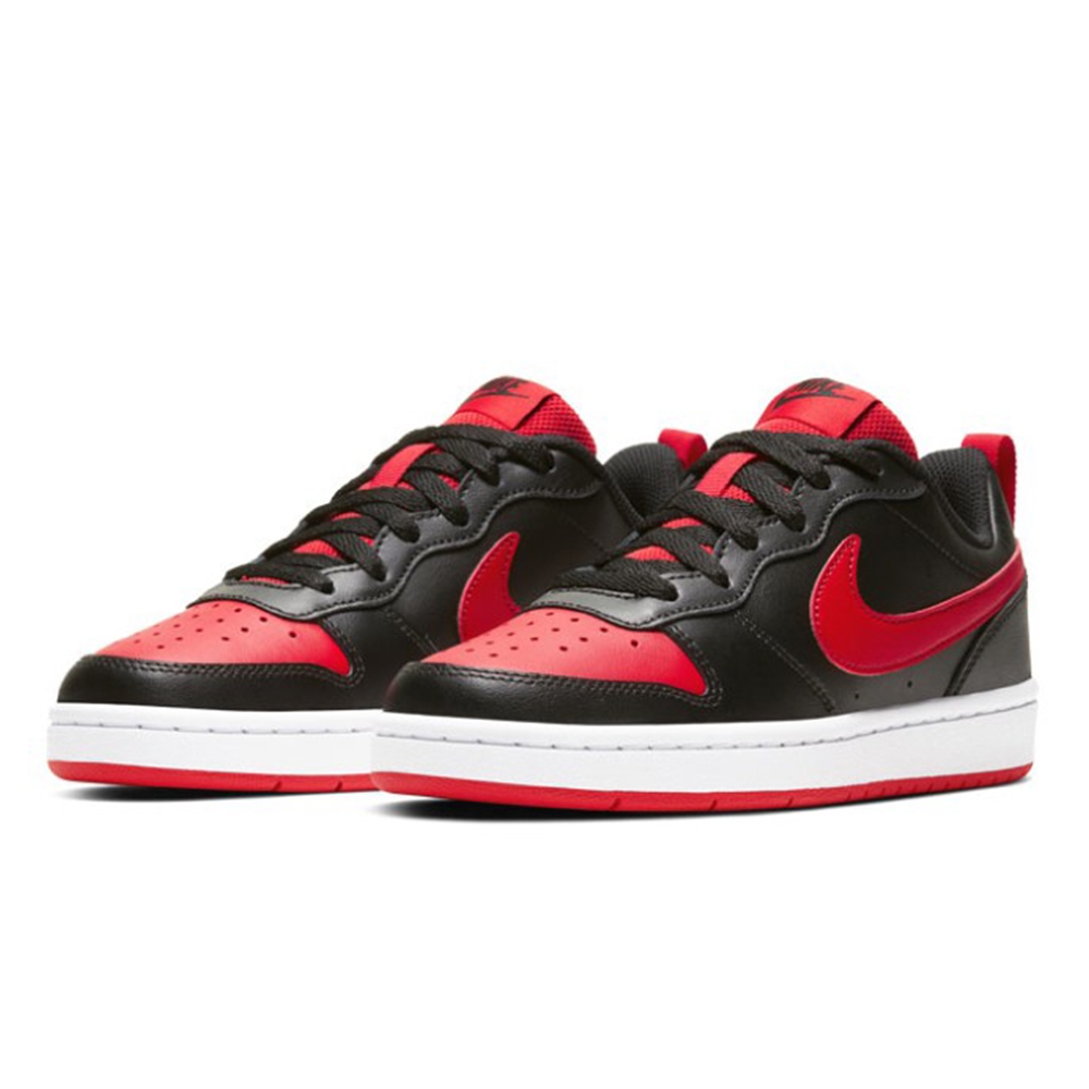 NIKE 籃球鞋 大童 女鞋 運動鞋 AJ1 包覆 COURT BOROUGH LOW 2 GS 紅黑 BQ5448-007