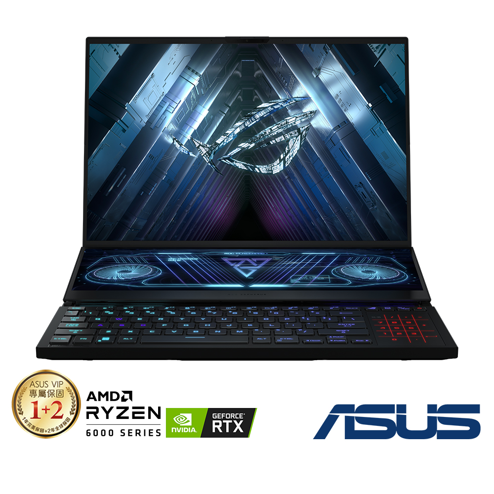 ASUS GX650RX 16吋2K電競筆電 (R9-6900HX/RTX3080Ti/64GB/2TB+2TB SSD/Zephyrus Duo16)