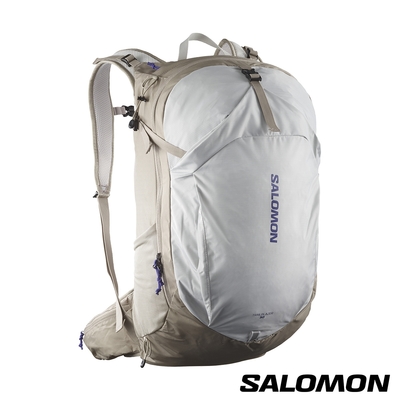 官方直營 Salomon TRAILBLAZER 30 多功能背包 復古卡其/冰河灰