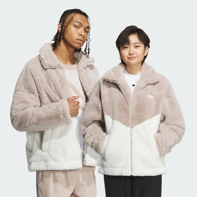 adidas 愛迪達 外套 男款 女款 運動外套 亞規 FUR LOGO JKT U 奶茶 IN0982