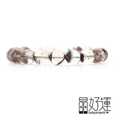 【晶好運】天然清透綠幽手珠12mm/招財開運石(BB-395/現貨)