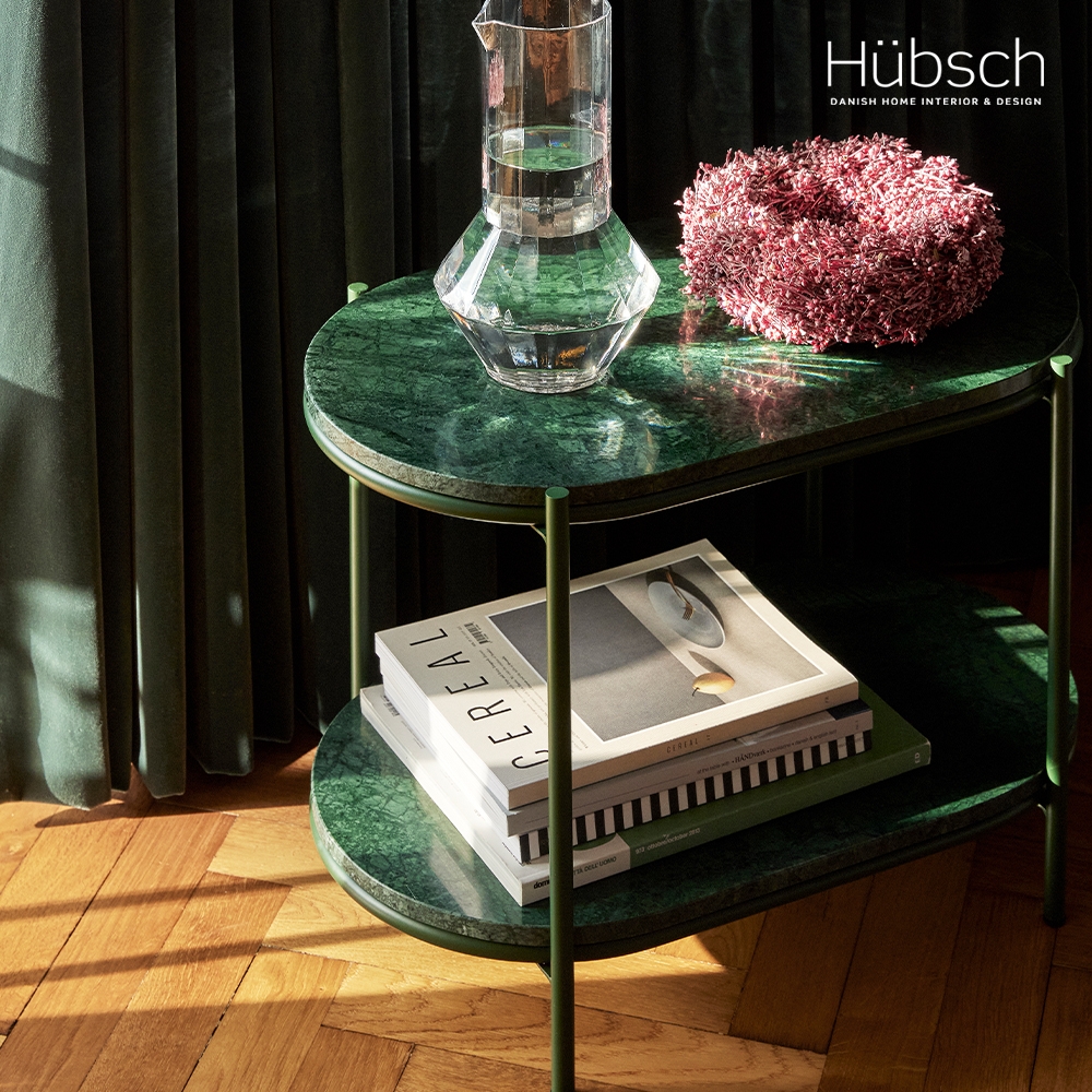 GOODSHIT. 丹麥原裝傢俱Hübsch-翡翠綠石面茶几桌/茶几桌/邊桌/圓桌/進口家具