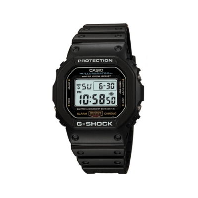 CASIO 卡西歐 G-SHOCK系列 經典戶外電子錶-黑/48.9mm