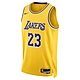 NIKE 背心 男款 運動背心 球衣 洛杉磯湖人隊 LAL MNK DF SWGMN JSY ICN 22 黃 DN2009-733 product thumbnail 1