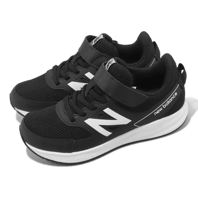 New Balance 童鞋 570 V3 寬楦 中童 慢跑鞋 黑 白 魔鬼氈 運動鞋 NB 紐巴倫 YT570BW3-W