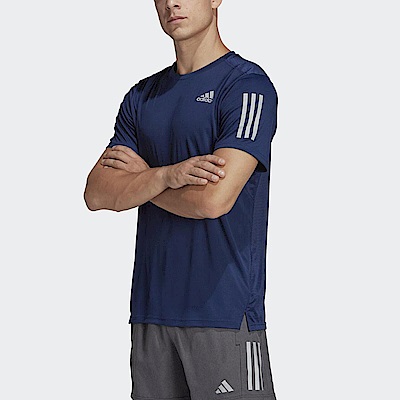 Adidas Own The Run Tee HM8445 男 短袖 上衣 運動 慢跑 訓練 反光 吸濕 排汗 深藍