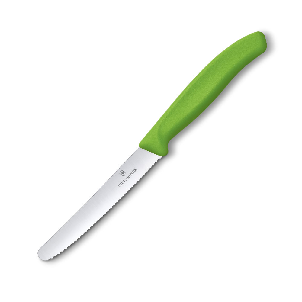 VICTORINOX瑞士維氏 經典蔬果刀-附刀套 (綠)