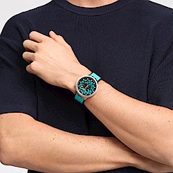 Swatch 金屬BIG BOLD系列手錶 MINT TRIM 薄荷綠 (47mm) 男錶 女錶 手錶 瑞士錶 錶