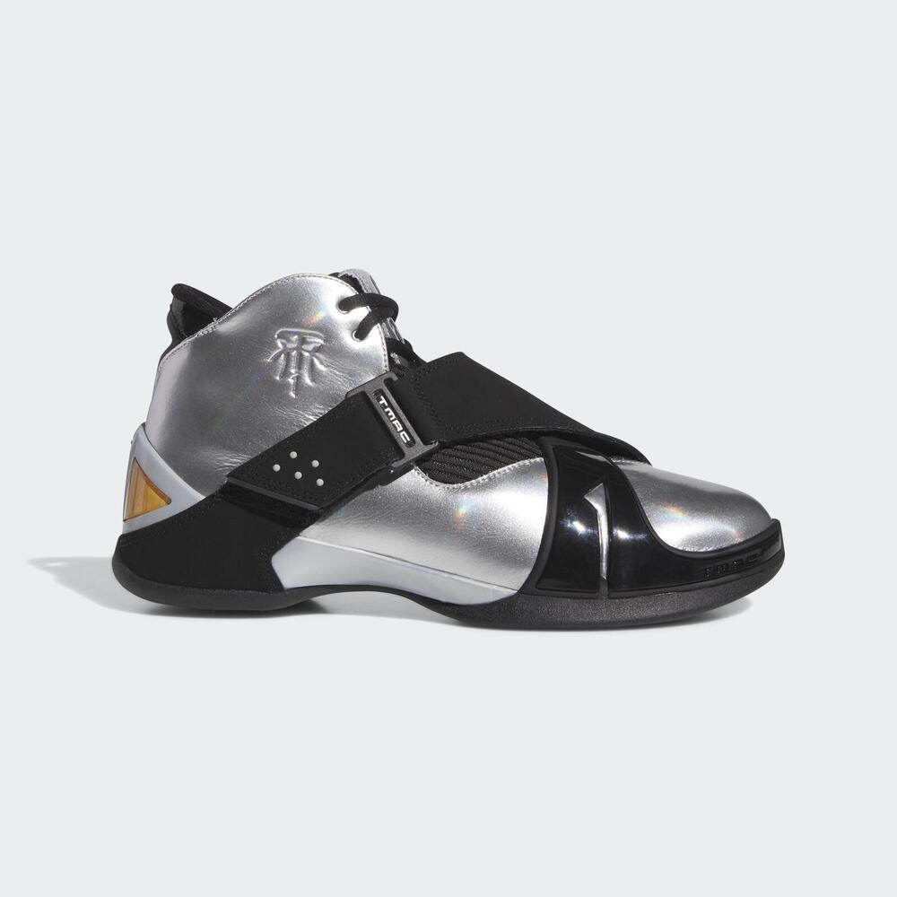Adidas T-Mac 5 [FZ6228] 男 籃球鞋 運動 麥格瑞迪 聯名 球鞋 皮革 緩震 愛迪達 金屬 銀黑