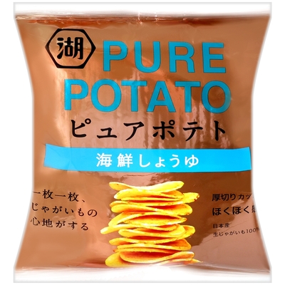 湖池屋 PURE POTATO海鮮醬油風味薯片 52g