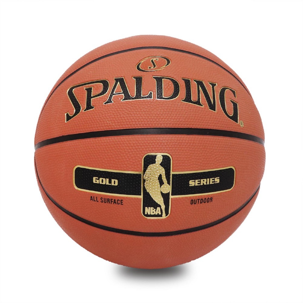 SPALDING 籃球 17 Golden NBA Rubber 斯伯丁 7號球 室外 咖啡 金 SPA83492