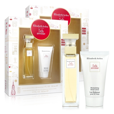 Elizabeth Arden 第五大道女性淡香精禮盒(淡香精30ml+身體乳50ml)X2盒