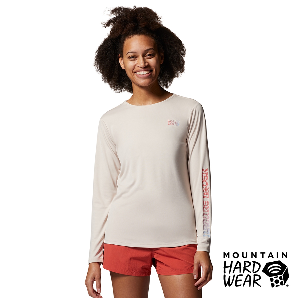 【Mountain Hardwear】Wicked Tech Long Sleeve Women 防曬快乾長袖排汗衣 女款 雪碧白 #1983061