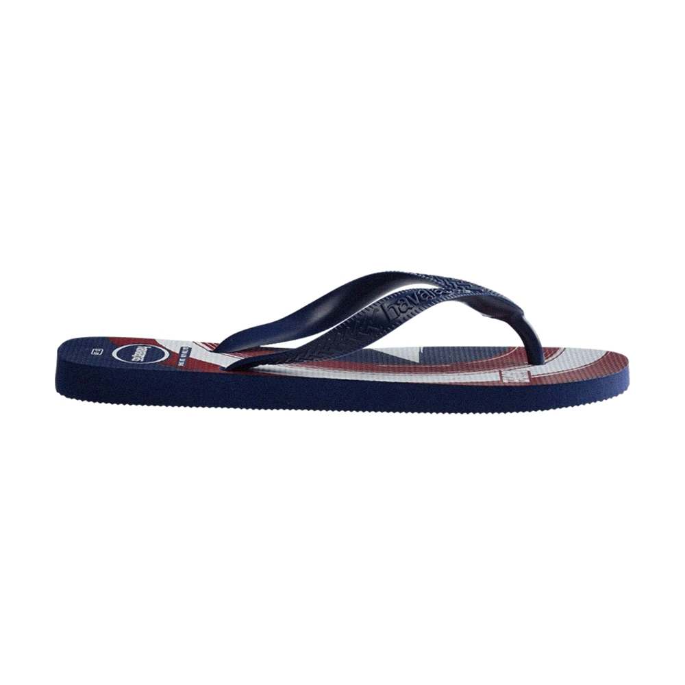 Havaianas哈瓦仕Top Marvel Logomania 拖鞋夾腳拖美國隊長男鞋女鞋藍色